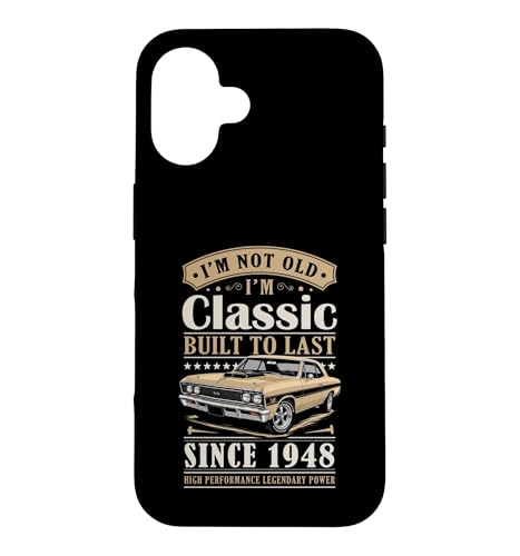 Vintage 1948 Birthday Classic Car For Legends Born In 1948 �X�}�z�P�[�X iPhone 16 �p