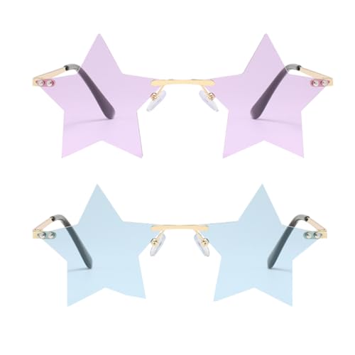 Lunettes de soleil star festival FRCOLOR originales sans monture pour déguisement