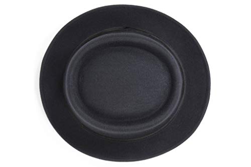 Chapéu Chapelaria Vintage Pork Pie Clássico – Preto G