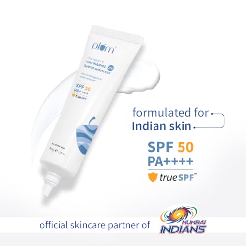 Plum SPF 50 PA++++ Sunscreen with 2% Niacinamide & Rice Water | In-Vivo Tested | Lightweight, No White Cast | Broad Spectrum UVA/UVB protection |... - Image 2