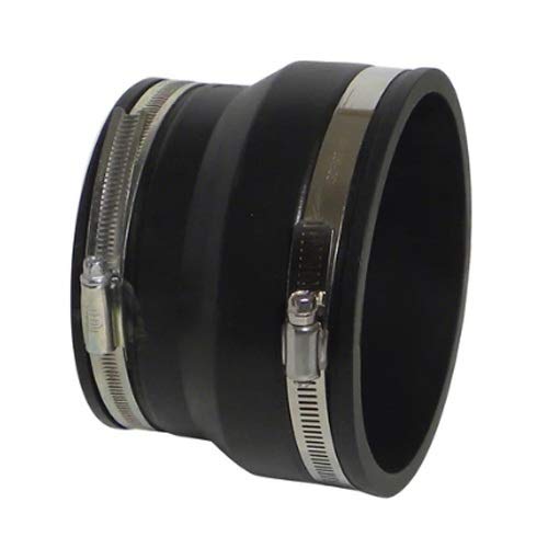 Underground Drainage Flexible Clay to Plastic Adaptors & Flexi Couplers 4'' Clay to 4'' Plastic Adaptor (JCA01). (2 x pcs)