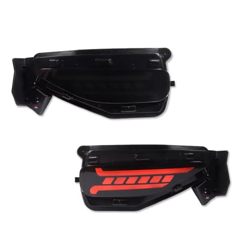 �o���p�[���t���N�^�[���C�g Compatible With For Fortuner SW4 2015 2016 2017 2018 2019 2020 ���A�o���p�[���t���N�^�[���C�g�e�[���u���[�L�u�����N�^�[���V�O�i���ƌ݊���������܂�(Smoked B