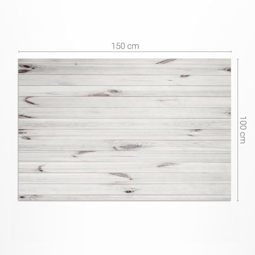 Tapis du sol vinyle 100x150 rectangle imperméable pour balcon terrasse jardin extérieur