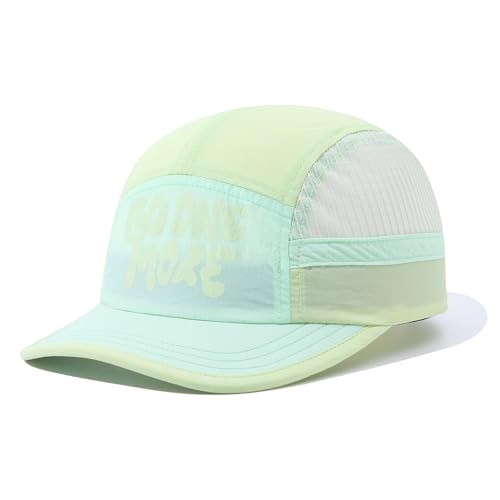 Mesh 5 Panel Baseball Cap Summer Short Brim Hats for Men Women Breathable Lightweight Dad Hat Umpire Cadet Cap