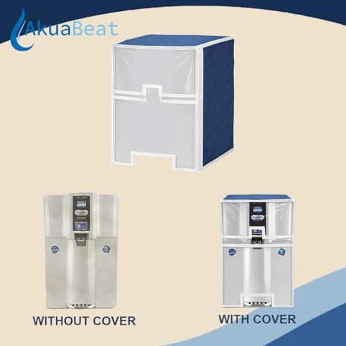 Image of Water Purifier Cover Compatible with Kent Sapphire RO+UV+UF+Inline+Alkaline - Dustproof, Waterproof, Oil Stain Protection, Transparent Front, Velcro Closure, Fits Wall-Mounted /Table-Top