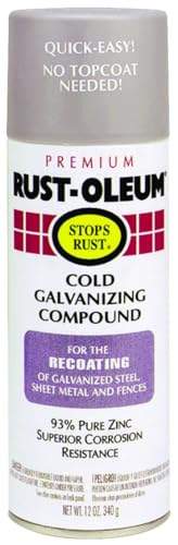 RUST-OLEUM COld Galvanizing Compound, Grays Flat Silver, 16oz. - 7785-830