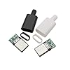 20 Set 24 Pin USB 3.1 Male Connector with Type C Housing,USB-C Male Plug SMT Type for DIY Data Line Interface (10PCS Black + 10PCS White)
