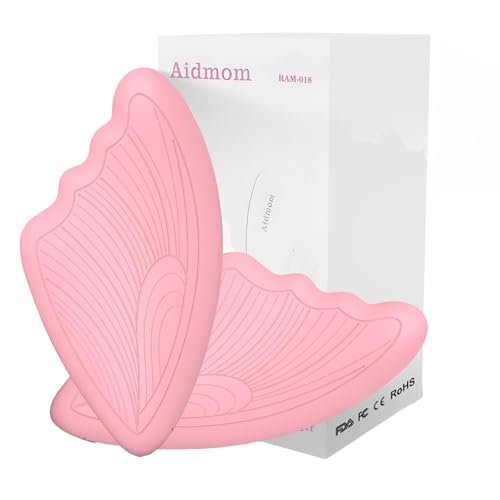 Image of Aidmom 2-in-1 Lactation Massager, 2 Pack, Adjustable Heat & Vibration, Soft Breast Massager Breastfeeding Essentials, Improved Milk Flow, Nursing, Clogged Ducts, Engorgement(Pink)