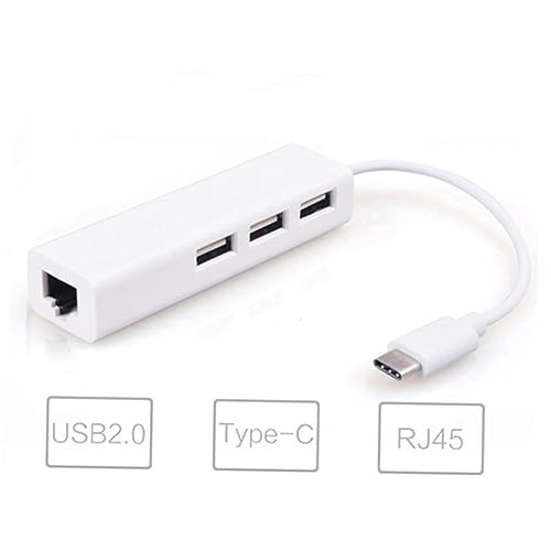 Adaptador Ethernet Tipo C con conexión estable de red y Hub 7