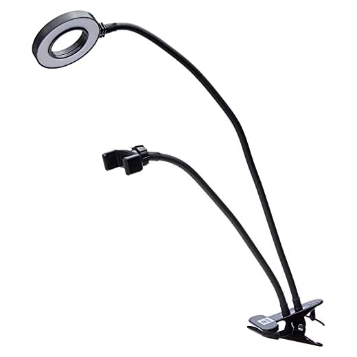 Greika, Iluminador uni Circular Ring Light Selfie com Suporte Smartphone para Lives