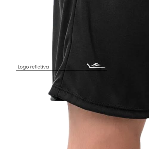 Kit 5 Shorts Masculino Elite Calção Academia Futebol (BR, Alfa, 6G, Regular, Regular, 2 Pretos, 1 Az