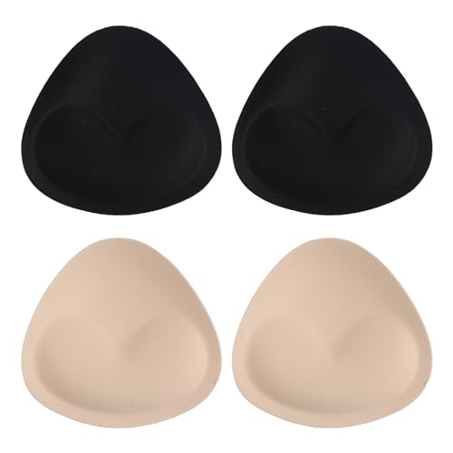 2 Paires Coussinets Soutien-Gorge, Auto-Adhésif Coussinets Soutien-Gorge, Amovibles Push Up Breast Enhancer, Inserts Auto-adhésifs, Coussinets Amovibles pour rehausseur de Poitrine, pour Bikini