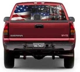 Firefighter Full Sized Rear Window "See Thru" Graphic