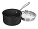 Cuisinart DSI19-18P 2 Qt Pour Saucepan with Straining Cover DS Induction Dishwasher Safe Hard Anodized Non Stick