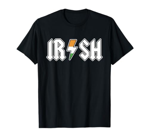 Irish Rock And Roll St Patrick's Day Outfit Retro Music Band Camiseta