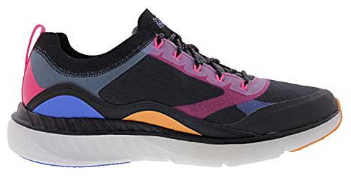 Skechers Women's Go Run Hyper Burst Outburst Running Shoes, Black/Multi, 6