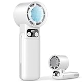 2025新登場新登場 瞬間冷却 携帯扇風機 手持ち扇風機 5200mAh大容量バッテリー 冷却プレート付き -20℃体感 折り畳み式 Type-C急速充電 超軽量 7枚羽根 コンパクト 静音設計 5段階風量調節 LEDディスプレイ スポーツ観戦/花火大会/オフィス/アウトドアなどに適用