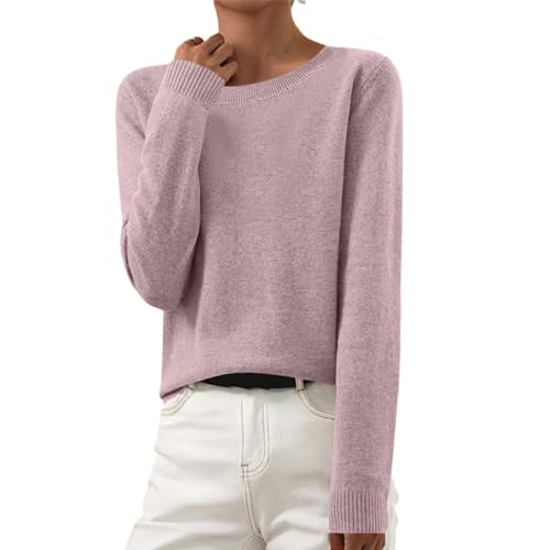 Cashmere Women's Crewneck Knit Sweater