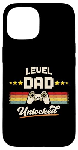 Level Dad Unlocked Pregnancy Announcement Gamer Father To Be Hülle für iPhone 15