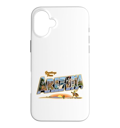 Greetings From Arizona ���B���e�[�W�|�X�g�J�[�h �X�}�z�P�[�X iPhone 16 Plus �p