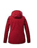 Killtec Damen Outdoorjacke Funktionsjacke mit abzippbarer Kapuze KOW 140 WMN Jckt wasserdicht, Winddicht, atmungsaktiv 00400-rot 46