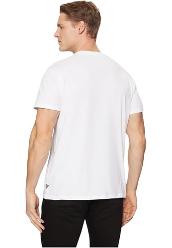 Guess Herren T Shirt Classic Bsc Intl Classic Des Weiss homme - vue 4