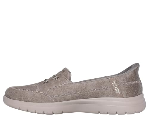 Skechers Women's On-The-Go Flex - Source Hands Free Slip-ins, Taupe, 9 W
