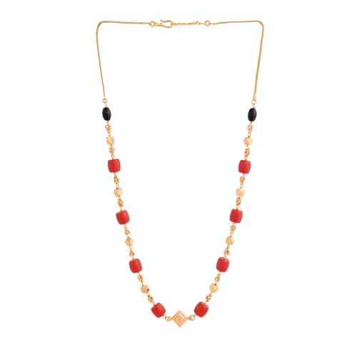 Image of Radha's Creations jewellery GSB mangalorean chain for women one gram gold