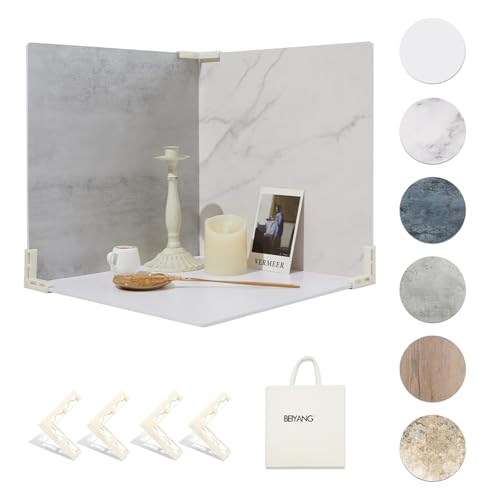 5 Pcs Boards Photo Backdrop For Flat Lay, Food Photography Background 16X16 Inch, Beiyang