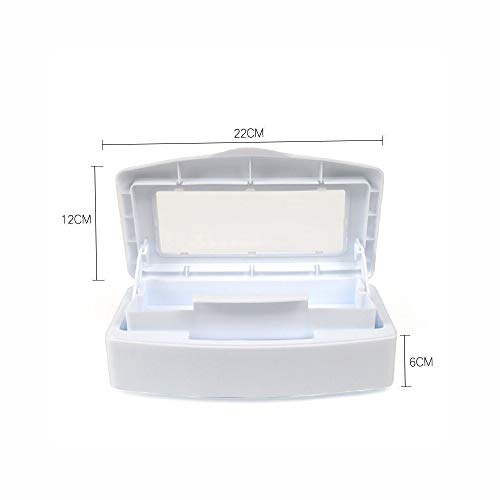Pinkiou Nail Tool Clean Box Plastic Nail Tray For Alcohol Cleaning Container For Nipper Clipper Cutter Manicure Tools Nail Art Equipment For Salon Spa #TOP2