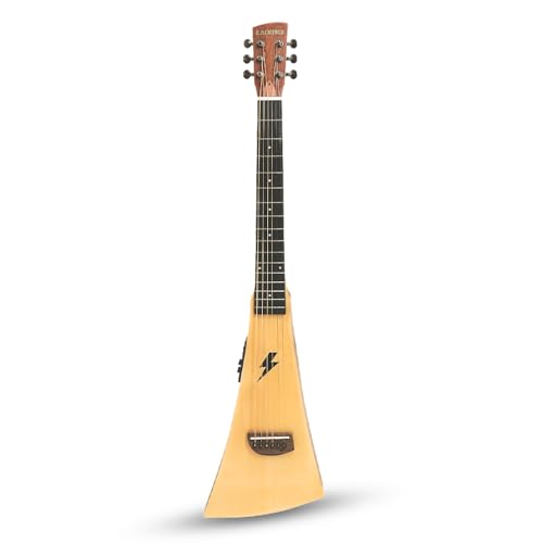 Image of Kadence WNE-01 Wanderer 36 inch Electro Acoustic Guitar | Slim Body | Travel Friendly | Spruce Wood | Comes with Bag | Includes Learning Course | Natural