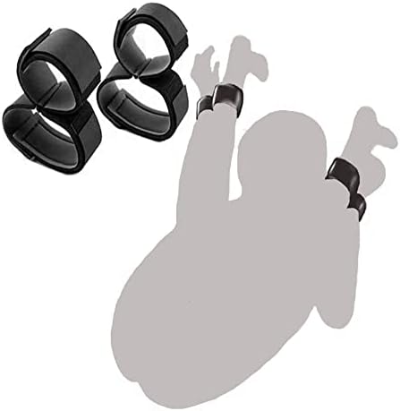 SM Restraints Bondage Set Wrist Thigh Cuffs Tied Down, 2PCS Sex Toy Adjustable Handcuffs Leg Straps Sexy Beginner Kit for Adult Couples SM Games