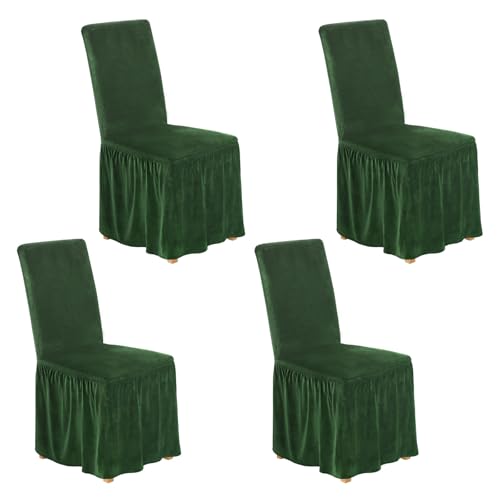NICEEC Chair Covers for Dining Chairs Dining Room Chair Covers with Skirt