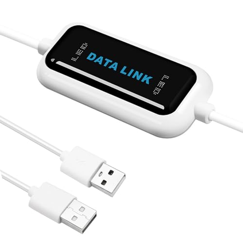USB link kabel USB transfer kabel PC auf PC USB 2.0 Computer Laptop Daten Sync Link Datei Transfer Copy Cable für Windows10/8.1/8/7/Vista/XP/2000 einfaches Kopieren zwischen 2 Computern
