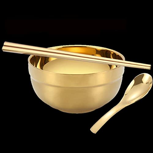 JUNYFFF Tazón De Ramen Acero Inoxidable, Tazones para Sopa De Fideos con Palillos Y Cuchara, Ramenbowls De Personalidad para Cereales, Pasta, Fideos, Aperitivo Cover