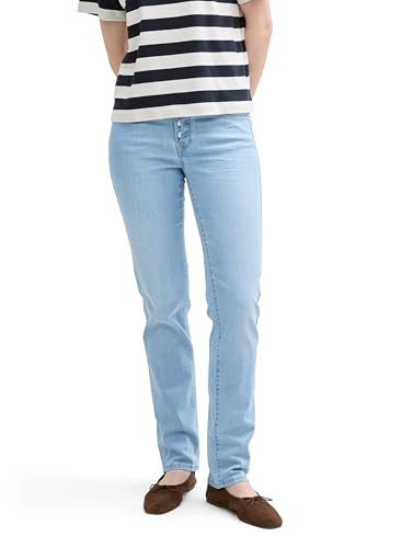 Jean droit Alexa Tom Tailor confortable et résistant en denim de coton 30W