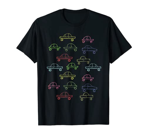 Colored Car Pattern Design for Boys and Girls T-Shirt 1 Colored Car Pattern Design for Boys and Girls T-Shirt