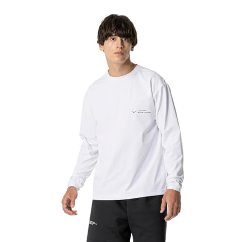 MIZUNO(ミズノ) ワンポイント Tシャツ 長袖 OFF THE PITCH 吸汗速乾 遮熱 スリムシルエット 男女兼用 P2MAB066