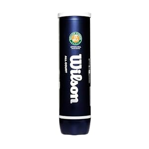Wilson Offizielle Roland Garros Tennisbälle, Yellow, 4 Bälle