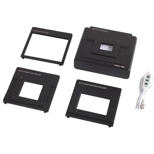 LHQYA Scanner for Mobile Films, 35mm Film & Slide Scanner, Support for 135, 120, 4x5 Films/10 Level LED Light, for Home Theater/entertainment Venue