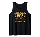 Fabricado en 1932 España Regalo para Hombres Mujeres Camiseta sin Mangas
