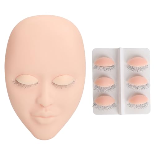 Lash Manequim Rosto Kit Cílios Extensão Pares para Prática de Beleza Treinamento Olhos Cílios Enxert