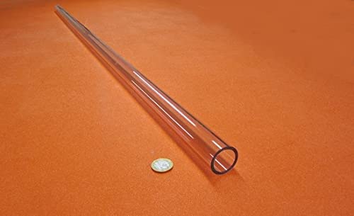 Polycarbonate Round Tube 1 1/4" (1.25") OD x 1.0" ID x 1/8" Wall x 60" (More Length Options)