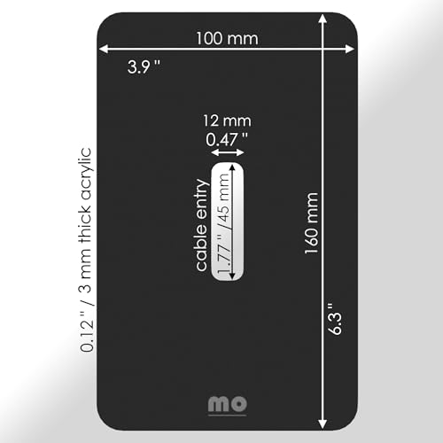 Schlanke, elegante, nicht klebende Wandplatte, kompatibel mit ALLEN Türklingeln, mattes Finish, strapazierfähiger Plexiglas-Kunststoff, sitzt zwischen Türklingel und Wand, deckt Löcher und Kratzer ab