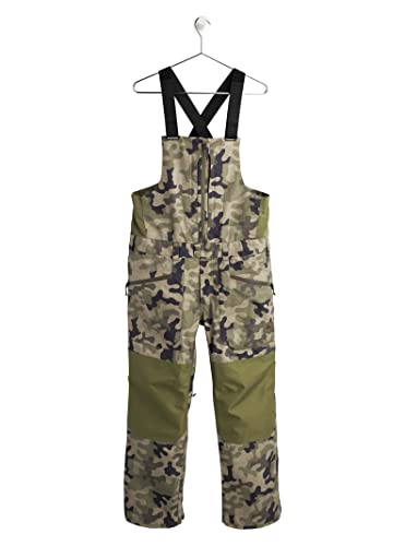 Burton Men's Gore-Tex Reserve Bib, Martini Olive Terra Camo/Martini Olive, X-Small