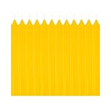 Juego de 12 Velas Cilíndricas para Candelabro de 20 cm - 100% Parafina con Mecha de Algodón - Elegancia y Aroma Natural de Citronela