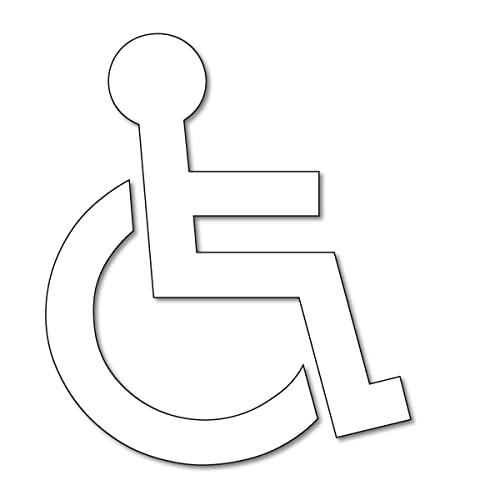 路面表示シート 車椅子マーク(縦110cm×横90cm)白色 駐車場 専用スペース