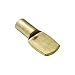 50 Pack Rok Hardware Heavy Duty 1/4" Shelf Support Pins/Pegs, Flat Spoon Style, Brass