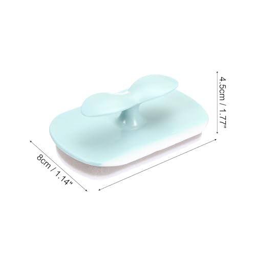 Image of PATIKIL Kitchen Sponge with Handles, 1Pcs Cellulose Sponges Cleaning Brush Scrubbing Pads Wipe Glass Wiper for Bathtubs, Kitchen Surfaces,Glass Windows, Blue