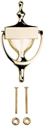 National Hardware N336-216 Door Knocker in Brass, 7", 7"
